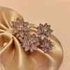 Brand de créateur Van Lotus Pure Silver 925 Anneau de diamant complet avec style platine Luxe Luxury High Set Hand Bijoux