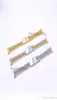 19 20 22mm Gold Two tone Hollow Curved End Solid Screw Links 316L Steel Replacement Watch Band Strap Old Style Jubilee Bracelet5984136