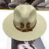 Womens Designer Ruffled Straw Hat Fashion Knitted Hat Cap For Men Woman Wide Brim caps Summer Bucket Outdoor Beach Hats 12 Styles