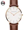 Relogio Feminino Hannah Martin Luxury Brand Whems Watches Leather Band Rose Gold Waterproof Ladies Quartz Wristatch Fit DW Style C2370220