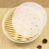 Outils de cuisson 100pc 9 DIM SUM PAPIER DIGNEURS PERFORÉ ROUNDE POUR BAMBOO STEAMER AIR FRYER