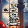 Window Stickers 10 Pcs Christmas Crystal Tree Santa Claus Snowman Sculpture Paste Sticker Winter Year Party Home Decoration G CNIM Ho