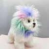 Regulowana odzież dla psa zamocowana maneczka lwowa manewki Kostium Kształt Cosplay Śliczne peruki dla kotów na imprezy na Halloween małe