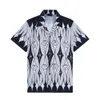 Letnia męska koszulka designerka nadruk guzika kardigan swobodna luźna wersja Polo krótkie rękaw hawajskie lapy top moda moda Seria koszulki na plaży rozmiar M-3xl #51