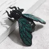 Broszki Zlxgirl zielony emalia owad dla mężczyzn biżuteria kolorowa pszczoła broszka bukiet akcesoria świąteczne hidżab