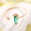 Long Rui Fashion Money Leopard Set with Emerald and Tourmaline Pendant Flying Necklace