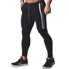 Calça preto correr calças de moletom masculino calças outono algodão faixas de ginástica Treinamento de fitness calças Novas Bodybuilding masculino