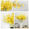 Decorative Flowers Yellow People Fake Flower Plants Potted Zen Home Decoration Plastic