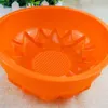 Moldes de cozimento Bandela de formato de flor grande Diy Bolo de silicone molde de girassol Diy Bakeware Bakeware Bread