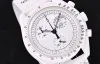 Fashion Planet Moon Watches Mens Top Brand Luxury Brand étanche Sport Sport Wristwatch Chronograph Leather Quartz Clock Relogio Masculino No Box