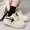 Casual Shoes Chain Platform Sneakers Women's Sports 2024 Spring Summer Kawaii Vintage Flats Vulcanize Lolita Tennis Female