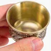 Cups Saucers Dragon Phoenix Cup Vintage Tea Set Brass Glass Tumbler Kungfu Teacup Metal Goblet Zinc Alloy Martini Office