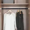 Douchegordijnen 2 pc's Tie staaf veergordijn Huisf met hoge koolstofstalen kleding drogen