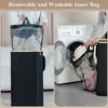 Sac à linge 1 PCS 110L HAMPER BASKER ORGANISATEUR AVEC HANDE ET LIBLE AMOVABLE SAC INTER