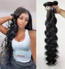 Pacotes de cabelo humano da Malásia peruanos Índia onda de onda corporal 30 32 34 36 38 pacote de 40 polegadas Remy Humen Hairs Extension Indian8869463