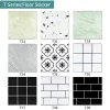 Stickers Kaguyahime 20pcs/Lot 30*30cm PVC Floor Stickers Selfadhesive Imitation Marble 3D Wall Stickers Waterproof Bathroom Decals