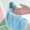 Towel Coral Fleece Microfiber Cartoon Hanging Bath Towels Bathroom Cute Children's Hand Spa Christmas Gift Sauna For Home