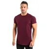 Summer Men Short Sleeve 95%cotton T Shirt For Tess Gym Wear Sports