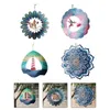 Decorative Figurines 1pc Wind Spinner Art Garden Decor 3D Metal Sculpture Hanging Decorations Sun Catcher Decoration Crafts