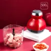 Mixers Mini Electric Garlic Chopper Multifunctional Vegetable Chili Meat Portable Ginger Masher Crusher Machine Blenders Kitchen Tool