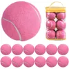 12 PCS Tennis Balls High Bounce Practice Outdoor Training Elasticiteit Duurzame tennisdruk Matching Tennis Balls 240411