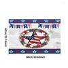 Bath Mats Patriotic Rug Outdoor Welcome Water-Absorbent Durable Independence Day Door Entryway