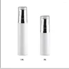 Storage Bottles 50 X White Mini Empty Refillable Airless Pump Bottle 1/3oz Portable Cosmetic Container As Makeup Foundations And Serums