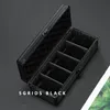 시계 박스 주최자 블랙 투명 알루미늄 합금 저장 소프트 베개 안전 예금 여행 가방 모바일 벌크 헤드 240412