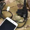 Accessories WADSN Tactical U94 PTT Earphone Adapter For Motorola Midland Baofeng Kenwood Plug Walkie Talkie Military Earphone Accessories