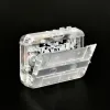 Radio Standalone Music Cassette Player Gift FM Radio Compatible Sändar Tape Plug and Play Drable Transparent Portable