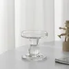 Bandlers en verre transparent chandelle rétro et colonne romaine européenne moderne décoration de logement minimaliste moderne