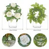 Flores decorativas 2 PCs PCs Titular artificial Garland anel votivo Round Decoration Wedding Baby Shower Table Centerpieces