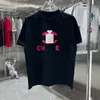 Stor t-shirt ren bomull kortärmad tees bokstav tryck grafisk tee casual män kvinnor designer t-shirts lös överdimensionerad skjorta asiatisk storlek s-5xl