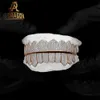 BULE AMARELO BULE AMARELO VVS Moissanite Hip Hop Grillz Top e Bottom Six 10k 14k 18k Gold Natural Iced Out Grillz