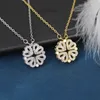 S925 Collier de trèfle chanceux en argent sterling pour femmes