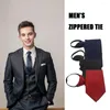 Bow Ties Dacron Leisure Scyk Ties Curus Classic na weselne biznes Slim Mężczyzna Dorosły Gravatas Men's Zippered Y2L8