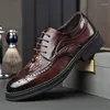 Chaussures habillées 2024 AUTUMN MAN SPART Cuir Rubber Sole Business Office Male LETHER