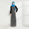 Vestidos de festa vestido muçulmano mangas compridas lantejoulas de moda de moda de alta qualidade, mulheres de alta qualidade, mulheres de alta qualidade