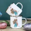 Mugs Customized Mom Little Princess Enamel Cup Printed Name Mug Personalized Gift Coffee Cups And Drop Unusual Tea