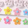 Backformen Pflaumenblüte Fünf Blütenblüten Kunststoff Schneiddelikte Werkzeug Fondant Kuchendekoration Kleine DIY -Schimmelpilze