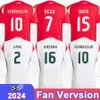 2024 HONGNOY MENS MELLES SOCCER MEUX Équipe nationale Szoboszlai Lang Szalai Gazdag Sallai Nagy Home Awsefootball Shirts Courte