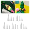 Party Decoration 15Pcs Foam Cones 14cm 23cm 25cm Tall Decors Polystyrene For Holiday Celebration Children Kids Classroom Activities Crafts