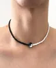 Chokers Aprilwell One Piece Punk Tai Chi Boncuk Kolye Erkekler için Renk Kpop Sokak Giyin