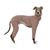 Dog Apparel Italian Greyhound Clothes Winter Warm Whippet Coat Jumpsuit Turtleneck Four-legged Jacket