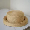 Boinas 2024 bonito sombrero de moda vintage de paja