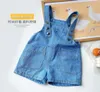 Jumpsuits Kids Boys Girls Overalls Summer Children039s Casual Solid Denim Short 27 Y Baby Korean Loose Pants3320799