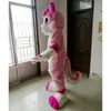 2024 Halloween Taille adulte Rose Fox Mascot Costume Carnaval Custom Carnival Taille Furry Cost Halloween Carnival Birthday Party Robe