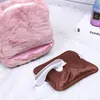 Filtar Electric Foot Warmer Heater USB Laddning Kraftbesparande Varmtäckfötter Uppvärmning Kuddar för hem sovrum sovande rosa filt