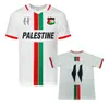 2023 2024 Jersey de futebol da Palestina Home Away Black White 23 24 Nome personalizado Número de futebol Camisa S-4xl