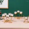Ljushållare metallhållare smidesjärn ljusstake vardagsrum bordsdekoration personlig presentstöd